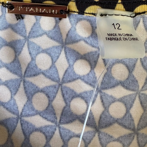 Tahari Yellow and Black Dress - Picture 9 of 12